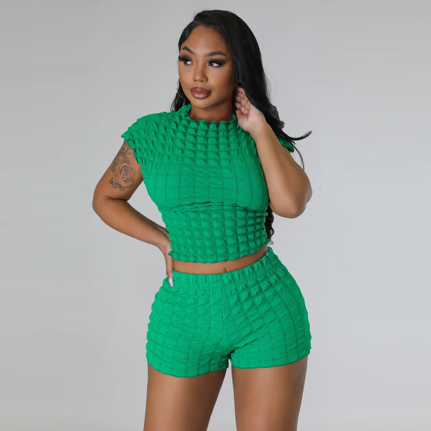 Bubble Girl Two Piece Shorts set