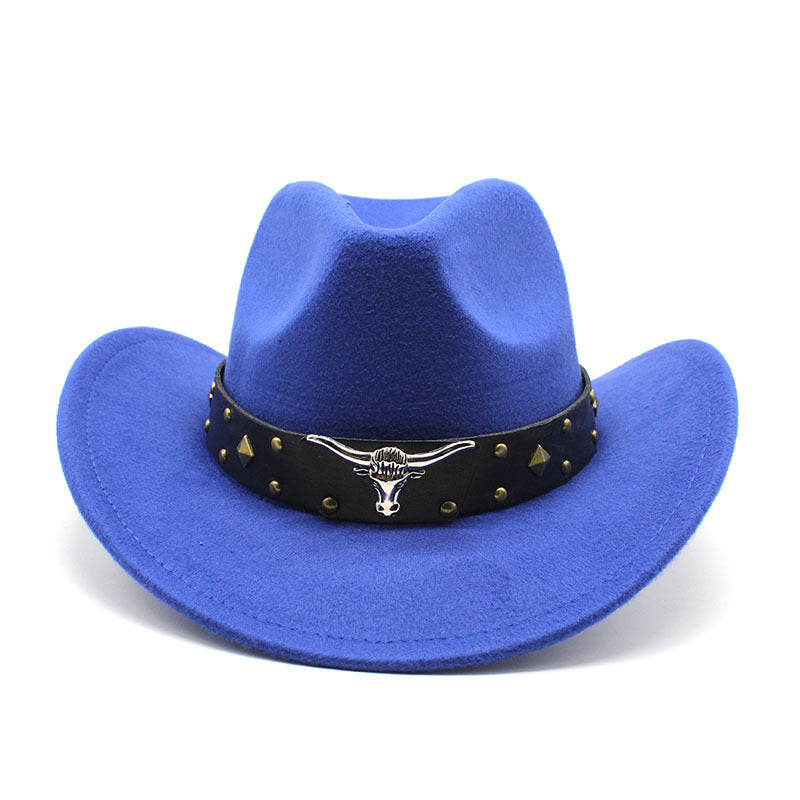 Polyester Retro Jazz Western Cowboy Hat