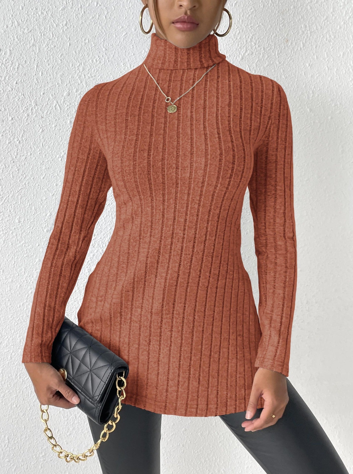 Turtleneck Pullover Clothing Sweater