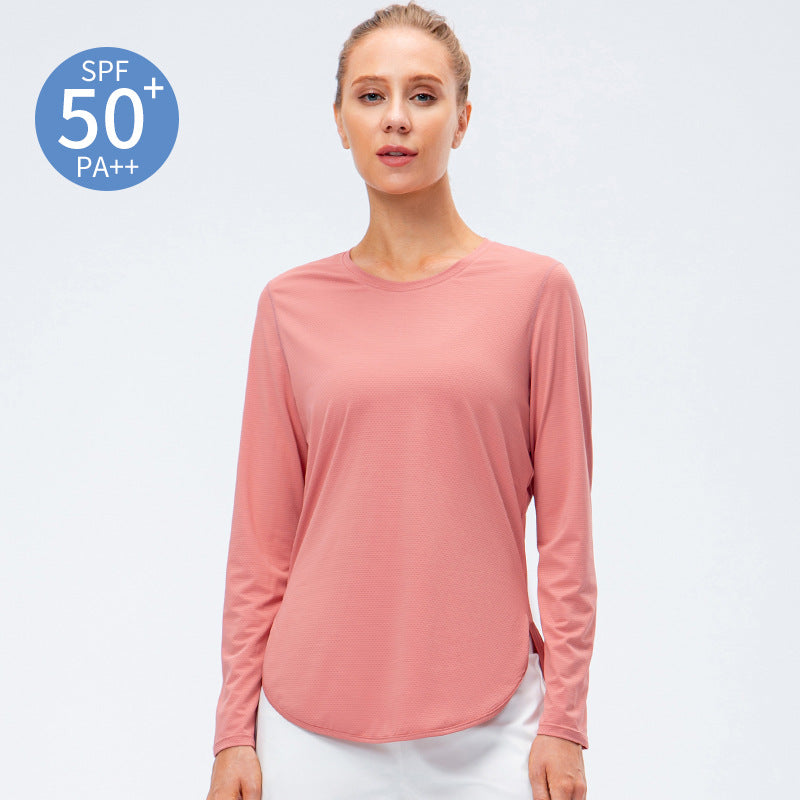 Women's Fashion Yoga Clothes Sun Protection Long Sleeve