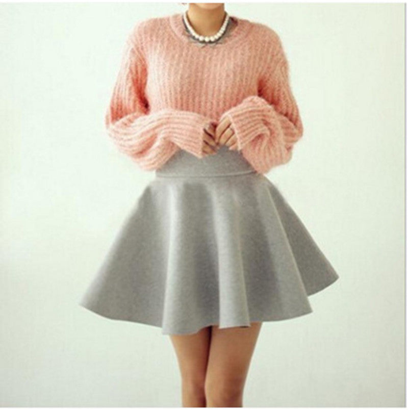 High-waist flared mini skirt - Girl Season Boutique