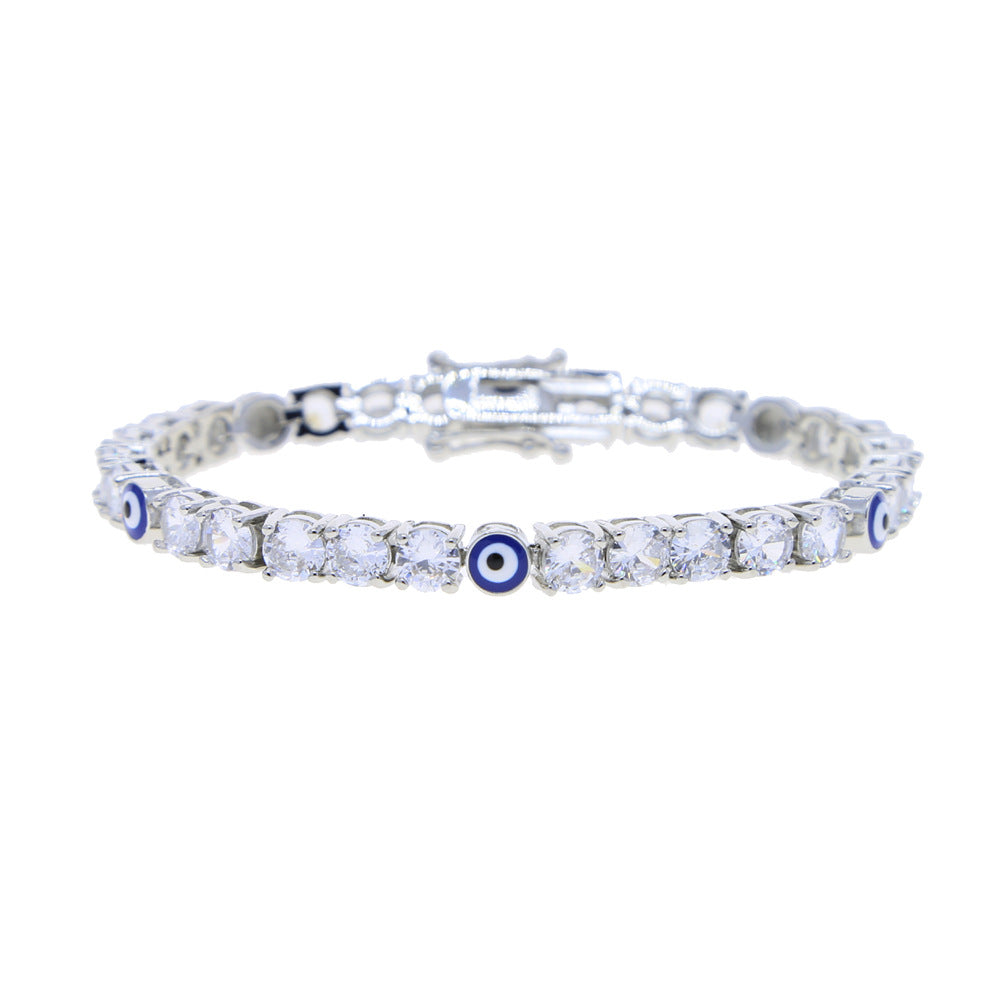 Zircon Eye Tennis Chain Bracelet