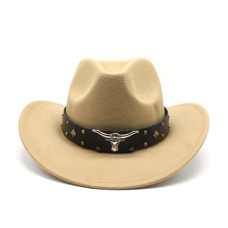 Polyester Retro Jazz Western Cowboy Hat