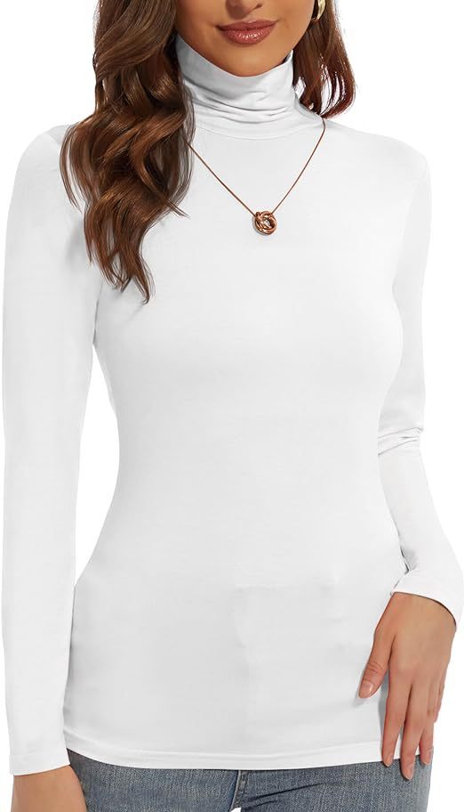 Base Shirt Slim-fit Elegant Graceful Turtleneck