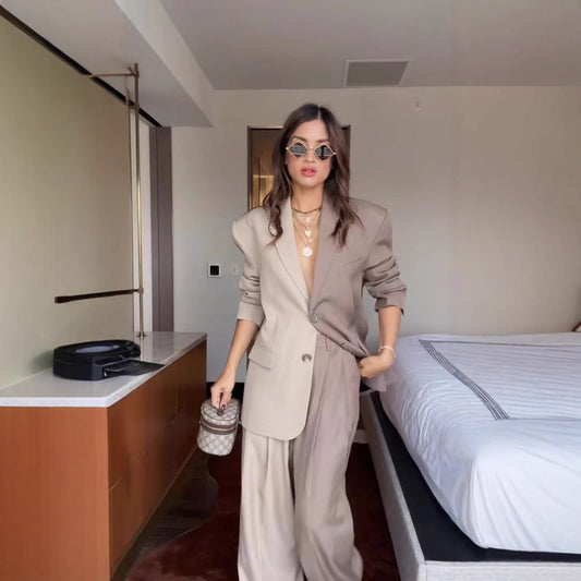 Fashion Two Colors Casual Suit