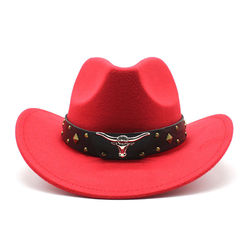 Polyester Retro Jazz Western Cowboy Hat