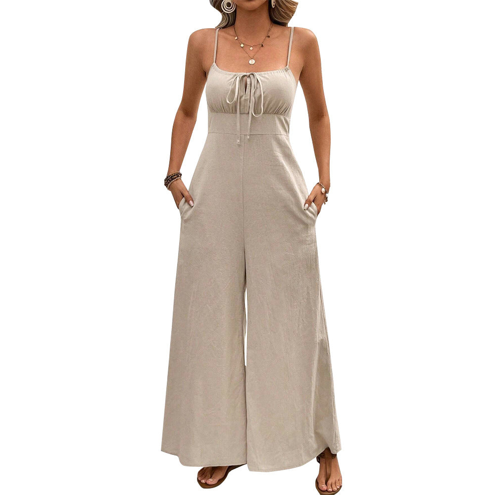 Fashion Suspenders Jumpsuit Trousers