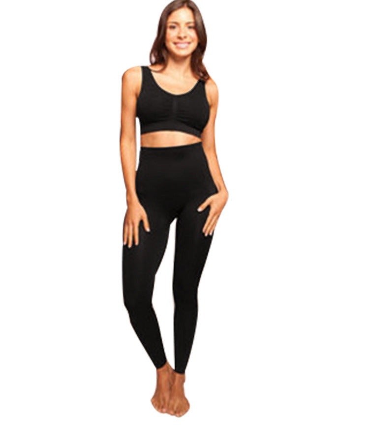 Tight Seamless High Waist Bodybuilding Basic Trousers