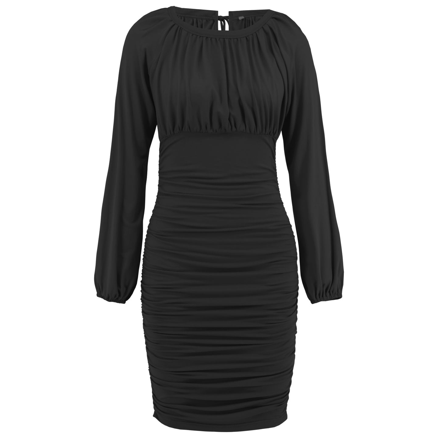 Women's Slim-fit Elegant Tied Pleated Dress