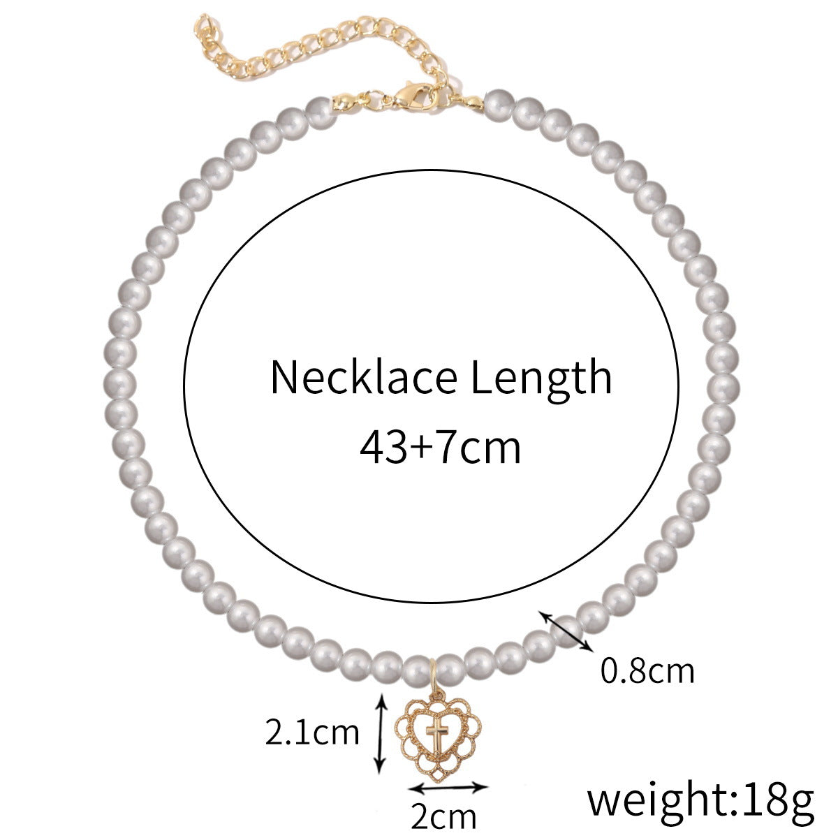 Women's Special-shaped Pearl Necklace Versatile French Advanced