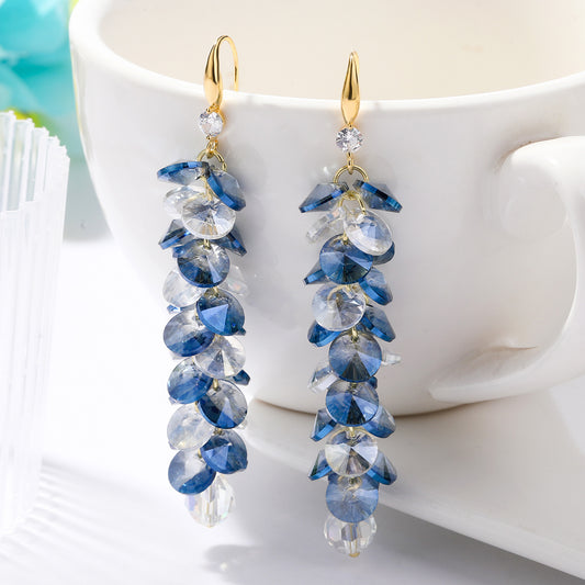 Women's Stylish Water Drop Crystal Earrings