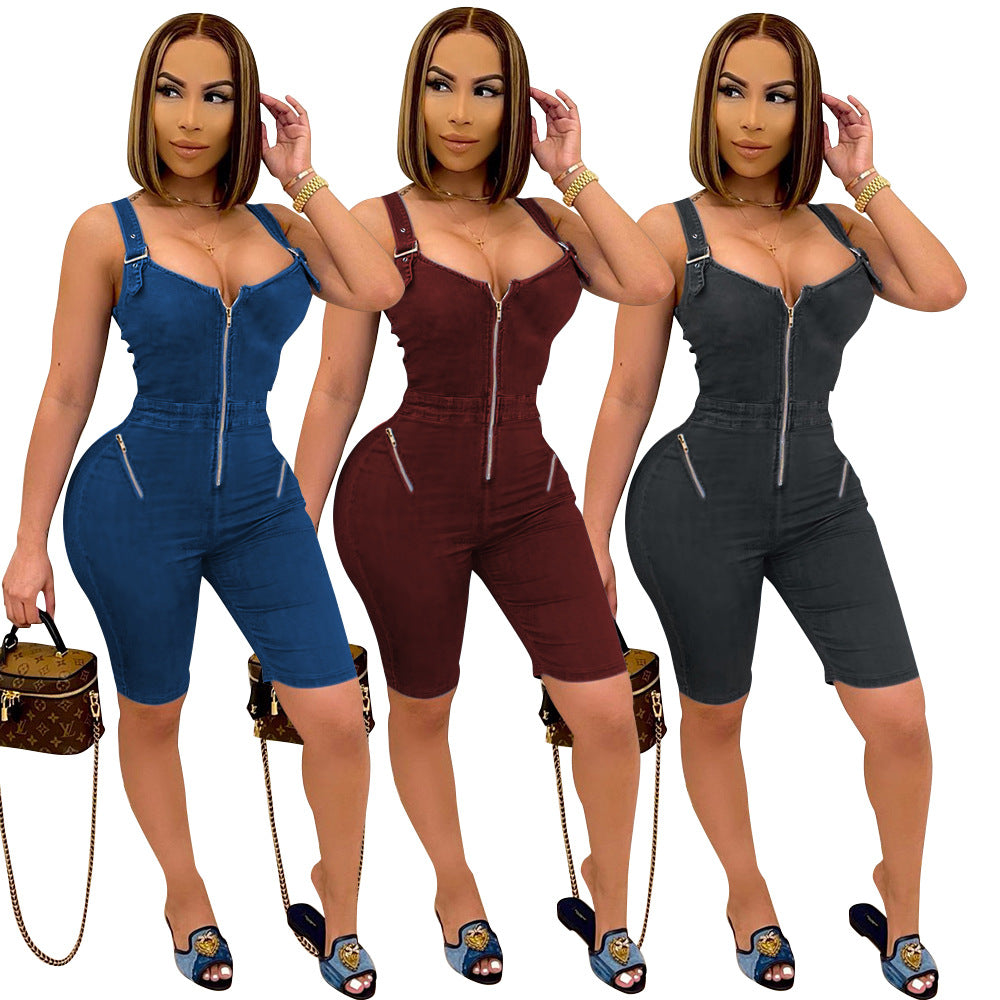 Elegant Strap Backless Jumpsuit For Women