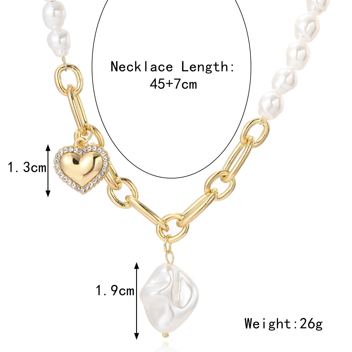 Women's Special-shaped Pearl Necklace Versatile French Advanced