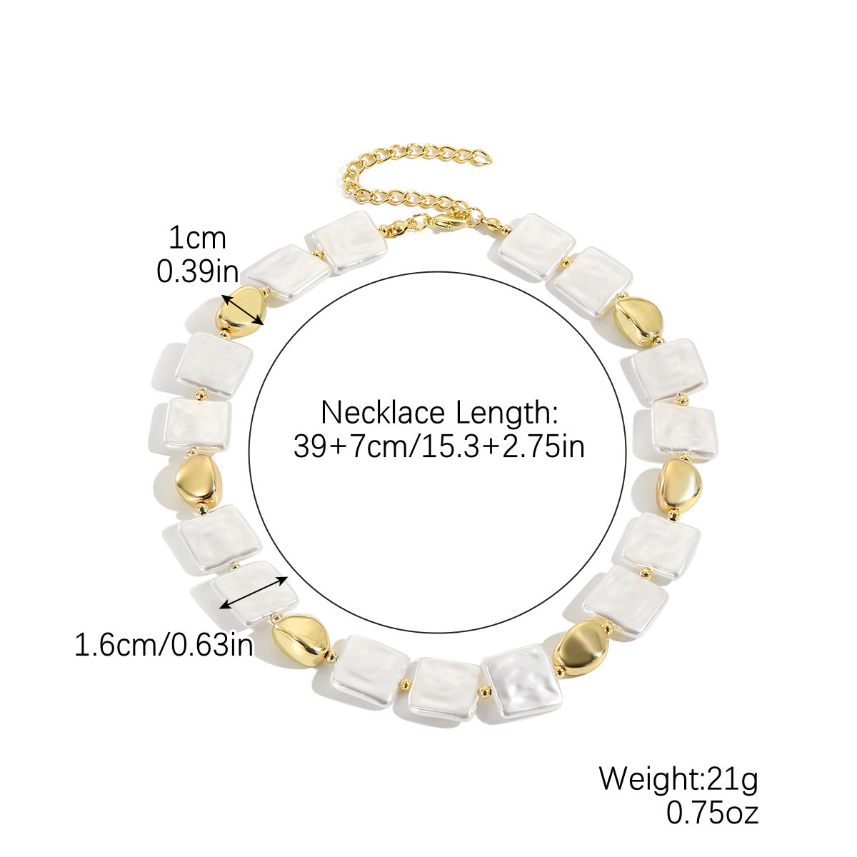 Women's Special-shaped Pearl Necklace Versatile French Advanced