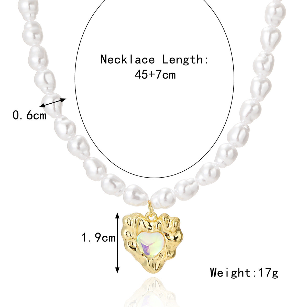 Women's Special-shaped Pearl Necklace Versatile French Advanced