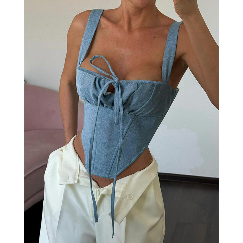 Street Denim Camisole Top