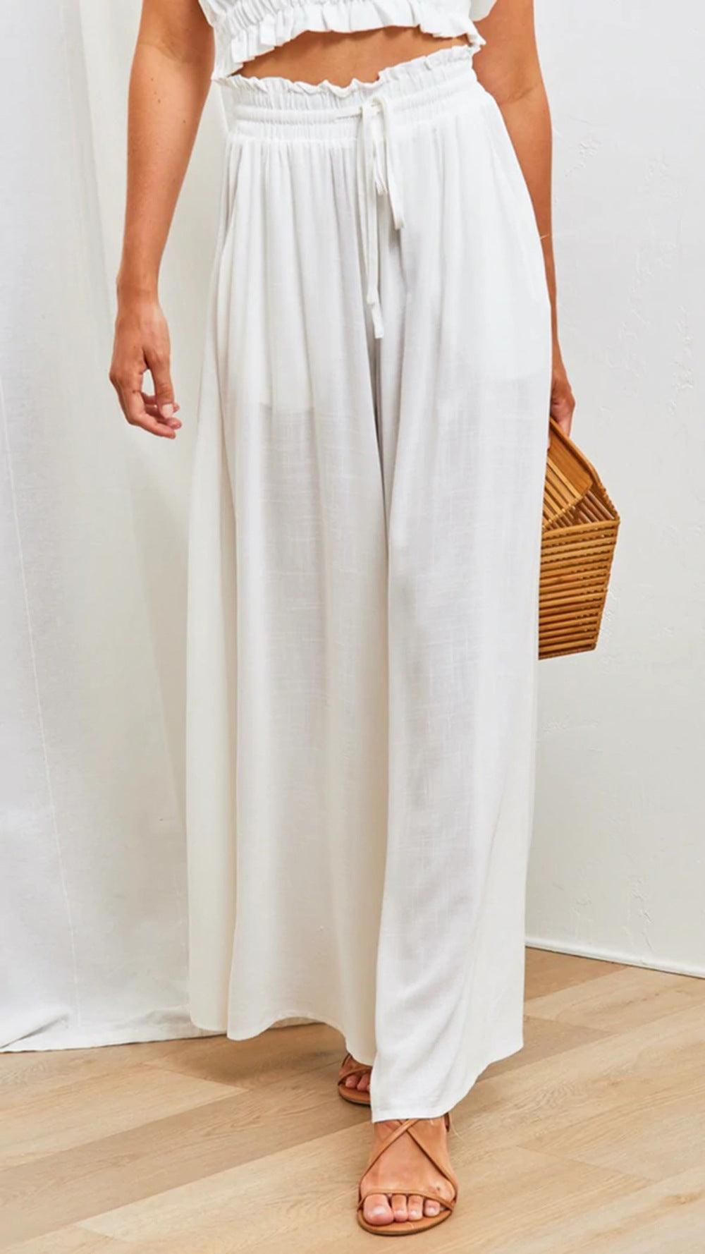 Spring And Summer Casual Wide-leg Popular Loose Casual Fashion Trousers