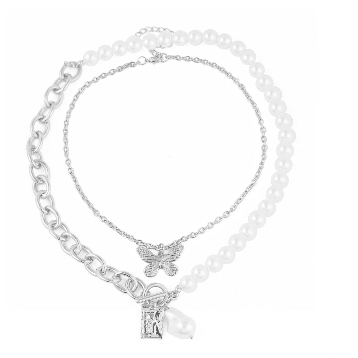 Women's Special-shaped Pearl Necklace Versatile French Advanced