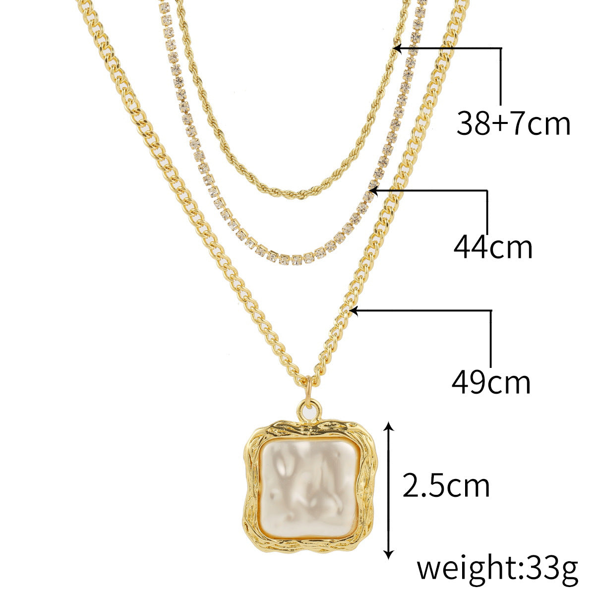 Women's Special-shaped Pearl Necklace Versatile French Advanced