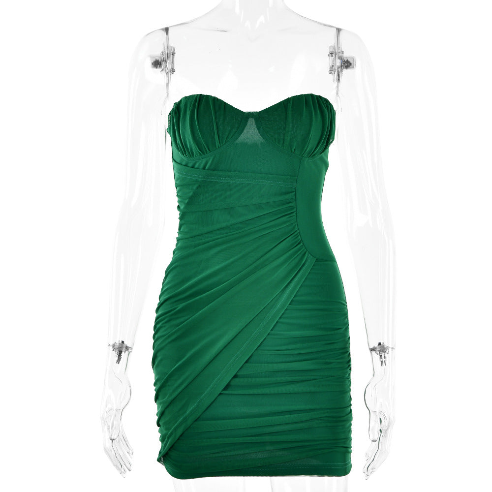 Women's Fashion Off-neck Tube Top Dress