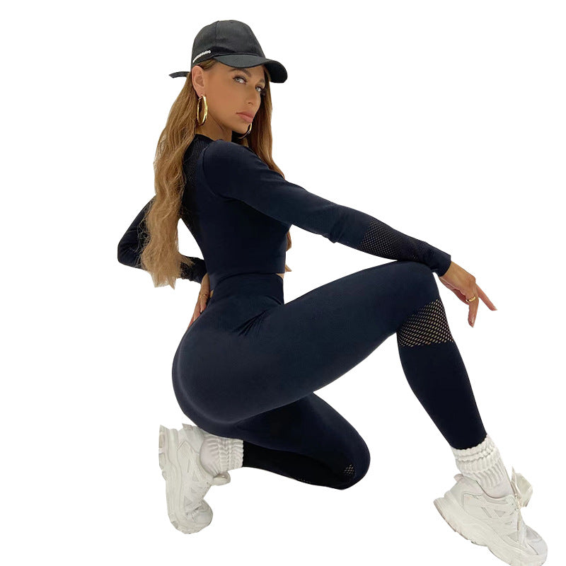 Seamless Hip-lift And Belly Shaping Fitness Yoga Suit Women