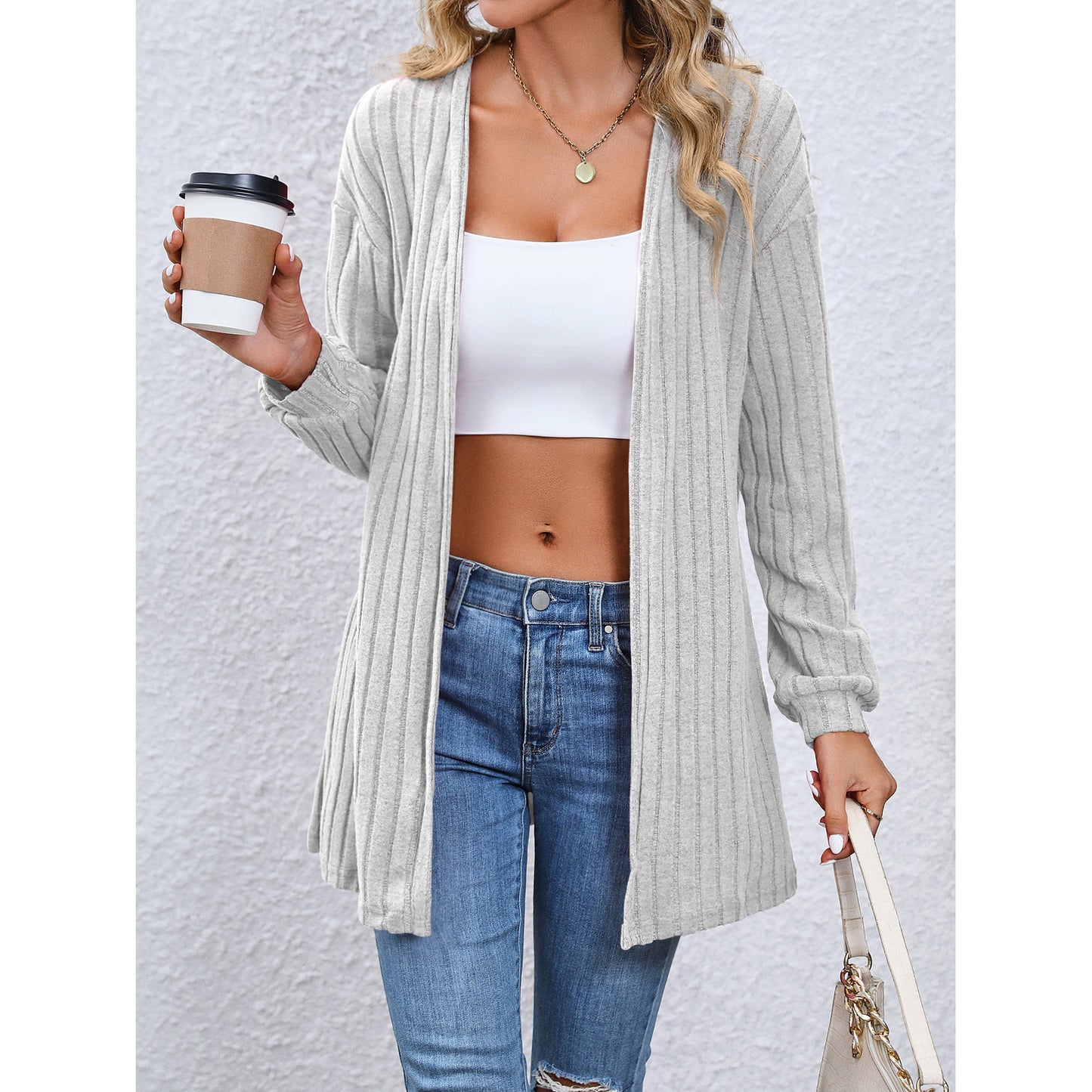 Women's Fashion Loose Casual Style Cardigan Cape Top