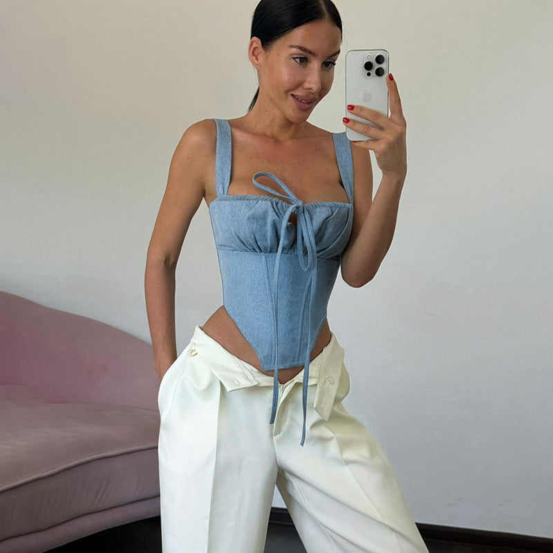 Street Denim Camisole Top