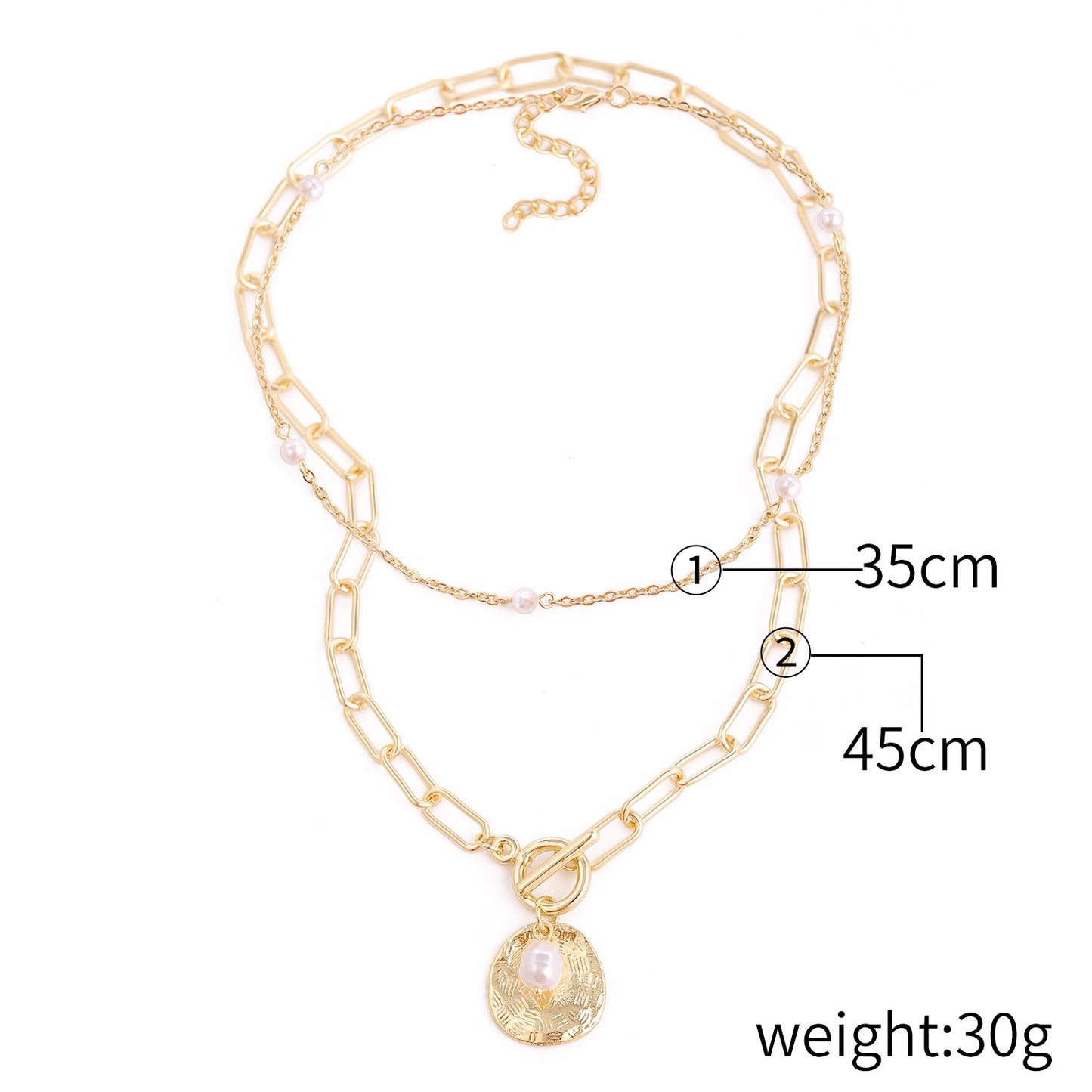 Women's Special-shaped Pearl Necklace Versatile French Advanced