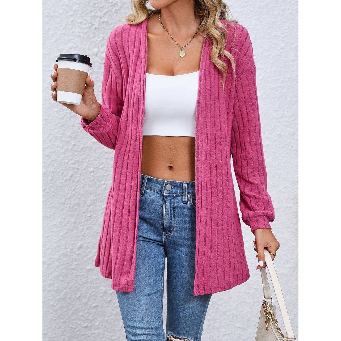 Women's Fashion Loose Casual Style Cardigan Cape Top