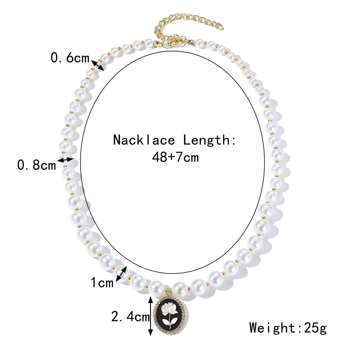 Women's Special-shaped Pearl Necklace Versatile French Advanced