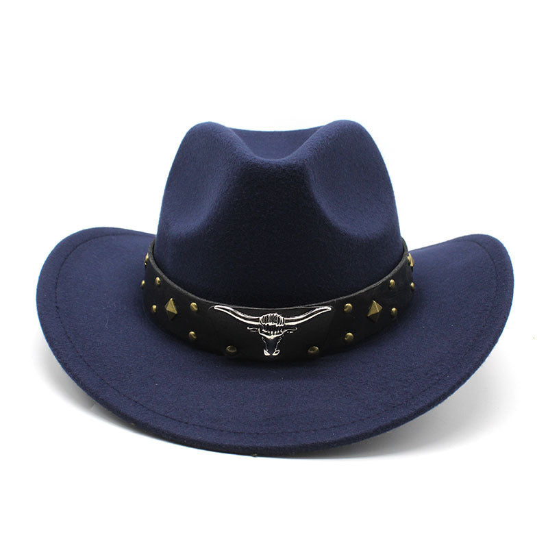 Polyester Retro Jazz Western Cowboy Hat