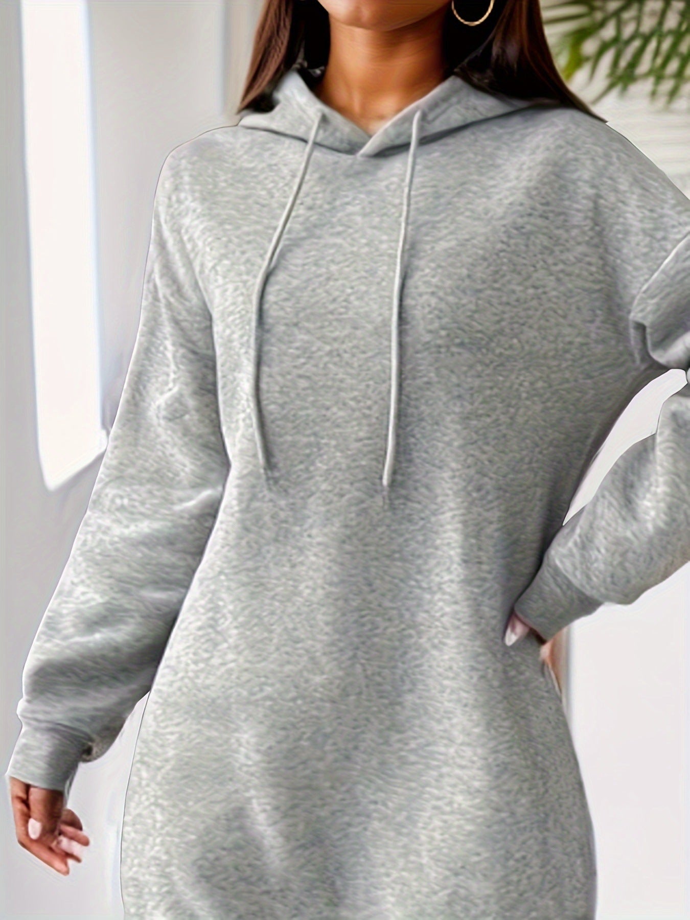 Casual Loose Fleece-lined Hooded Sweater