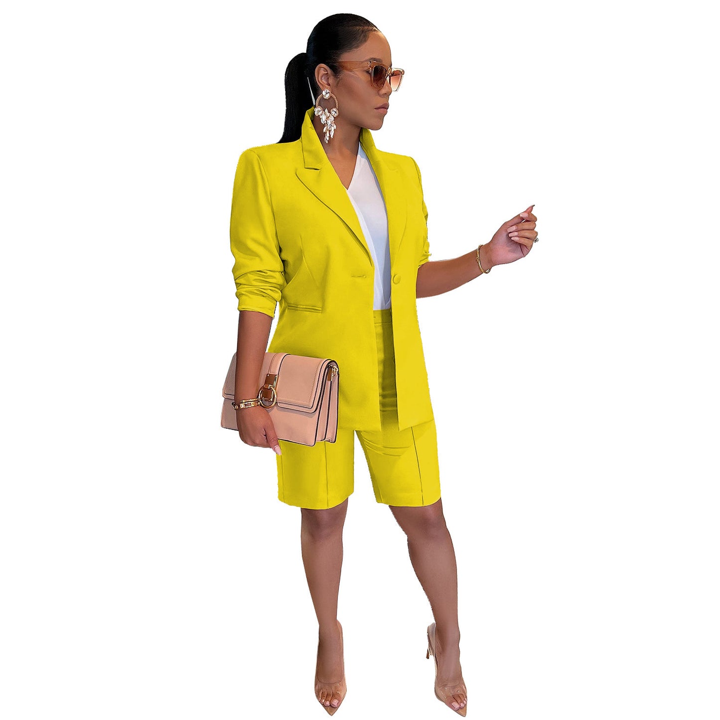 Business Coat and Shorts Leisure Suit- GIRL season Boutique