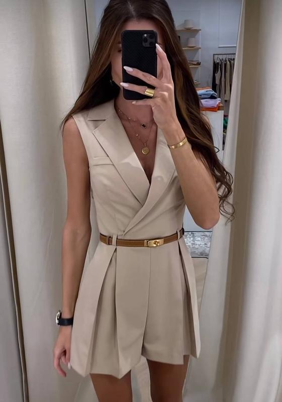 Boss Babe Temperament Commuter Suit Jumpsuit Dress