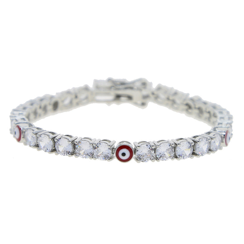 Zircon Eye Tennis Chain Bracelet