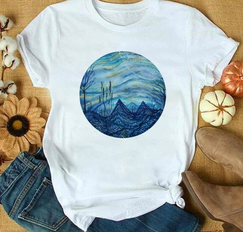 Summer New Letter Printing Women's T-shirt Casual Fashion