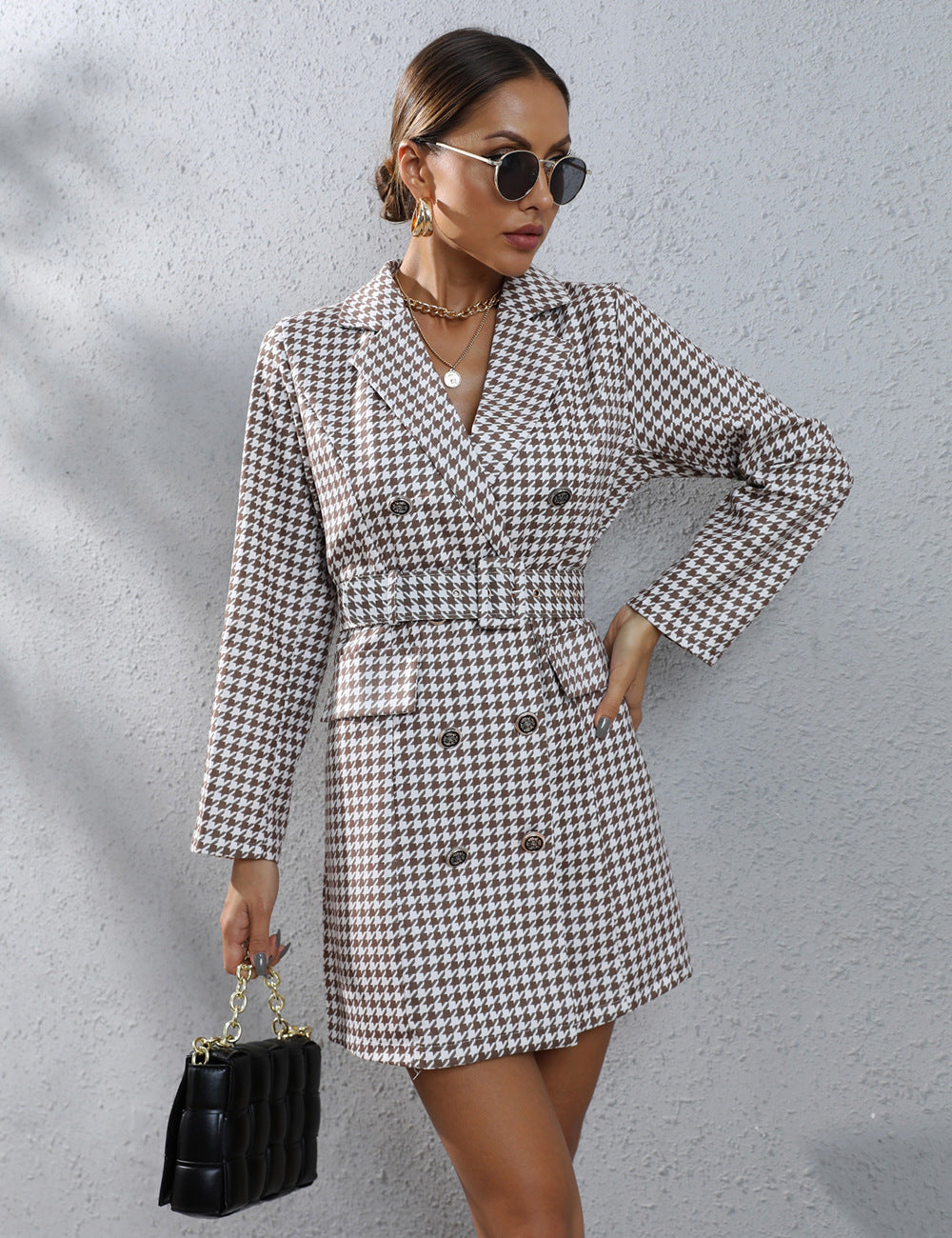 Plaid Printed Business Suit And Dress