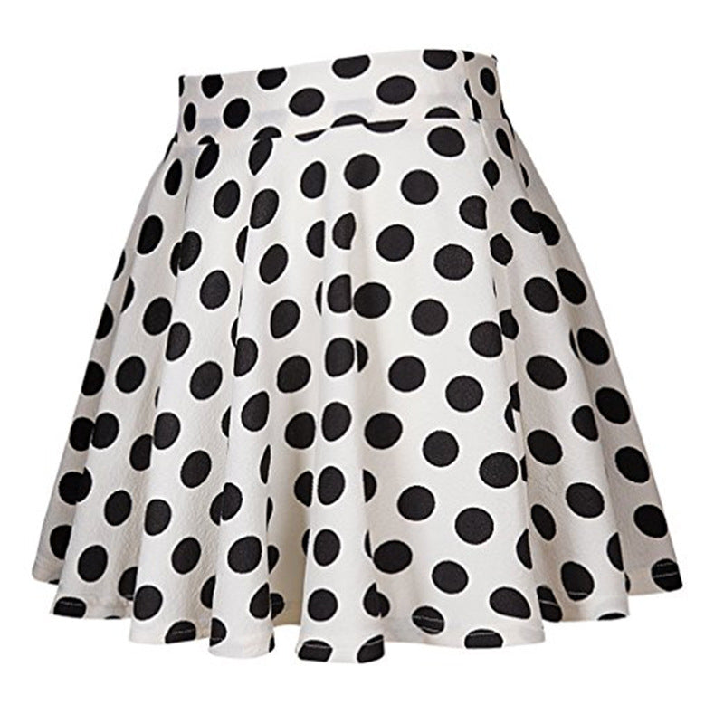 Summer Polka Dot Mini Skirt