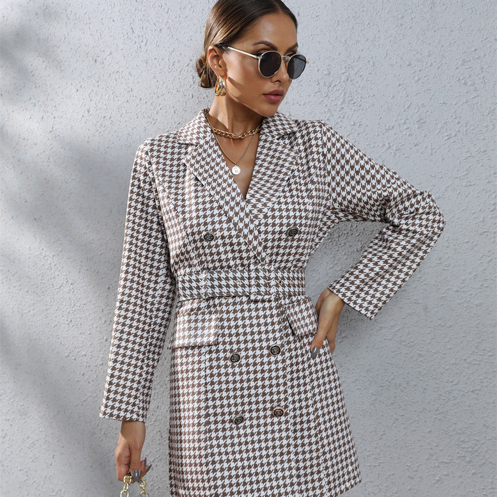 Plaid Printed Business Suit And Dress