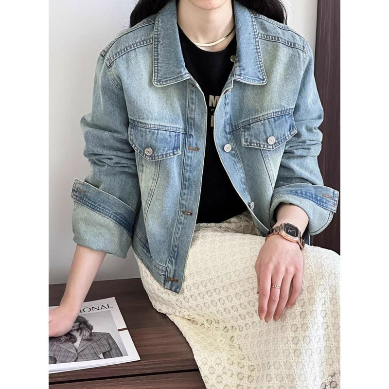 Spring American Style Loose All-matching denim Jacket