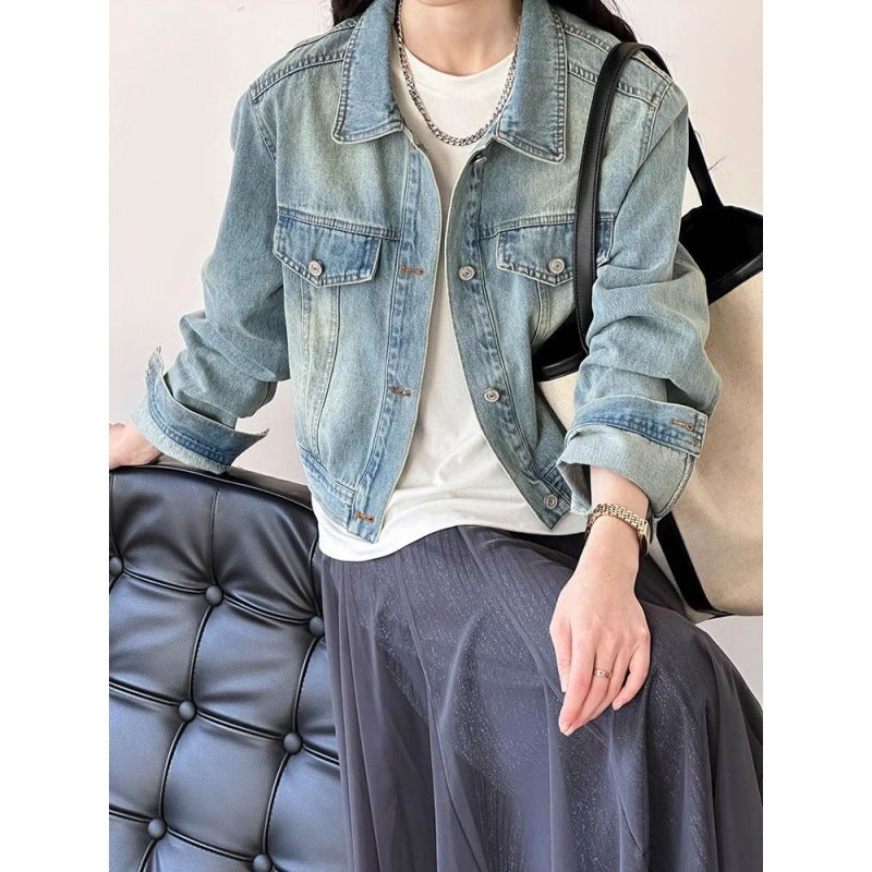 Spring American Style Loose All-matching denim Jacket