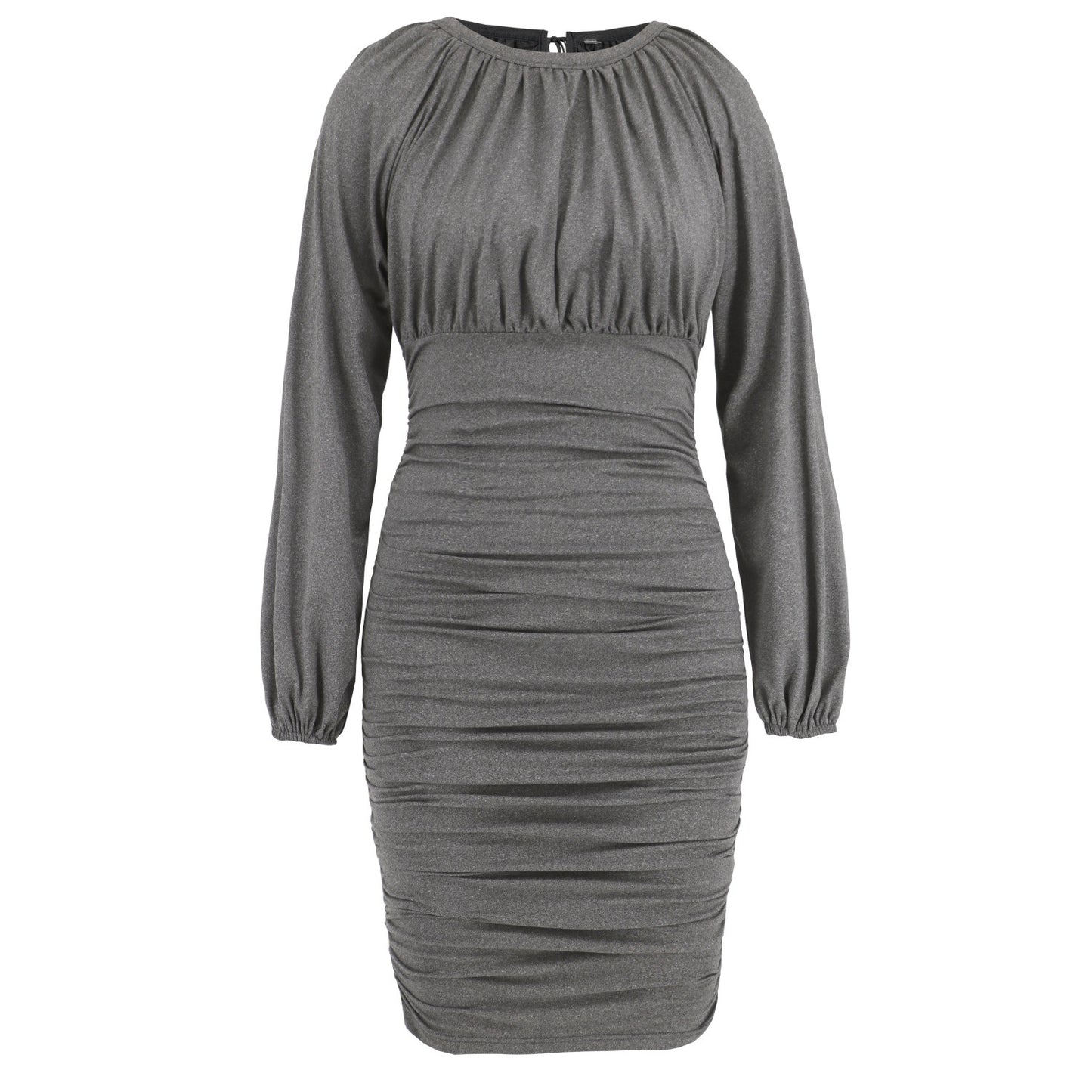 Women's Slim-fit Elegant Tied Pleated Dress