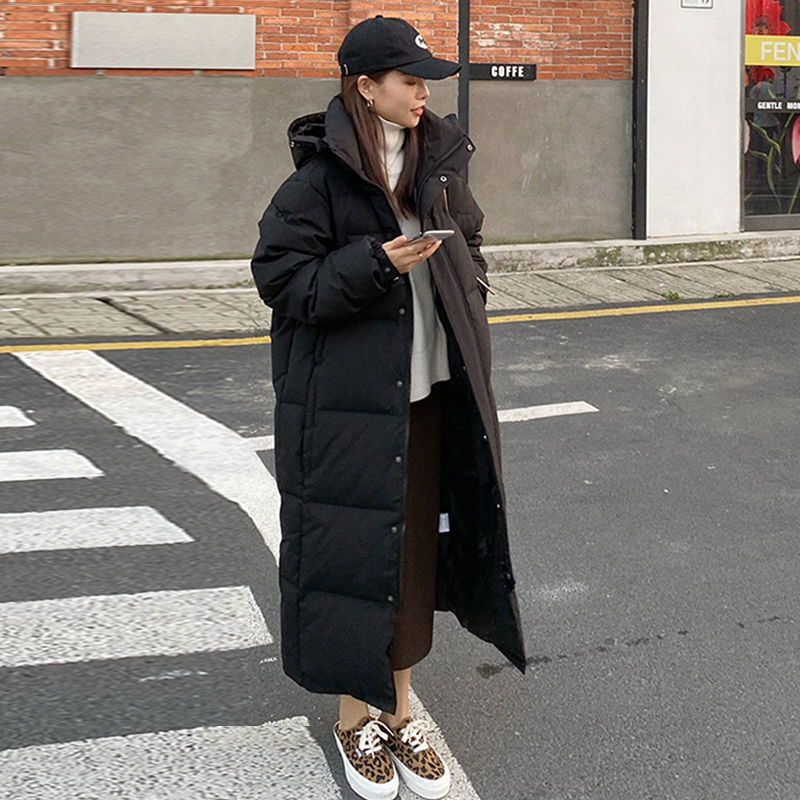 Korean Style Thickened Long Down Jacket