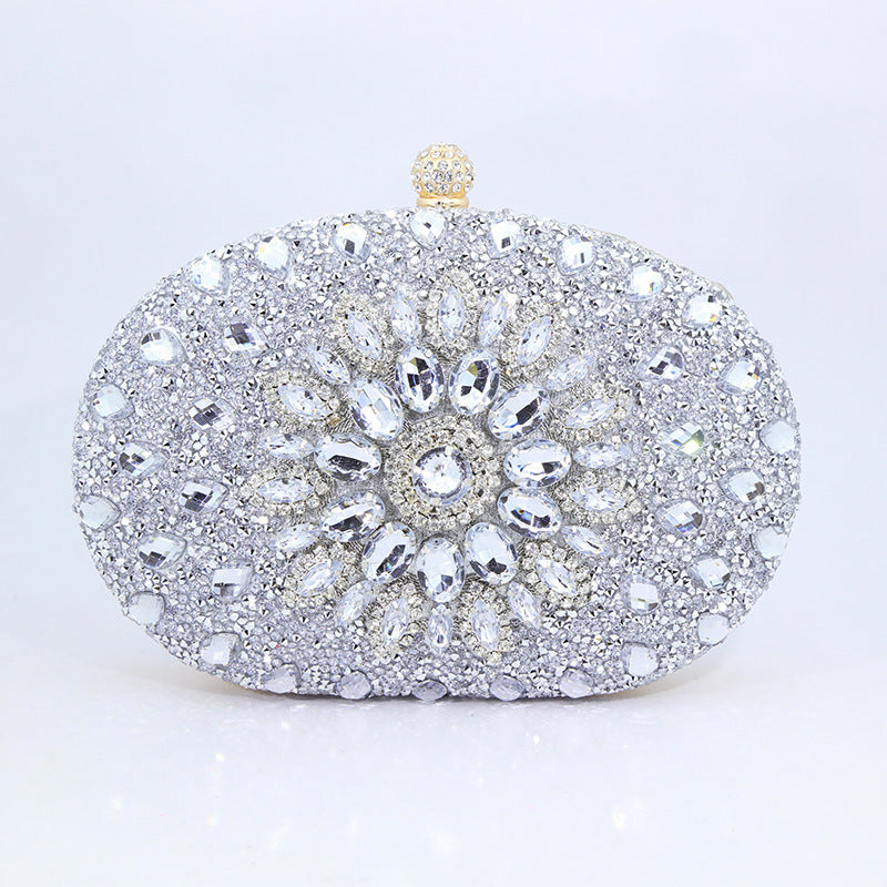 New Sunflower Diamond Evening Bag Women's Cheongsam Formal Dress Evening Handbag