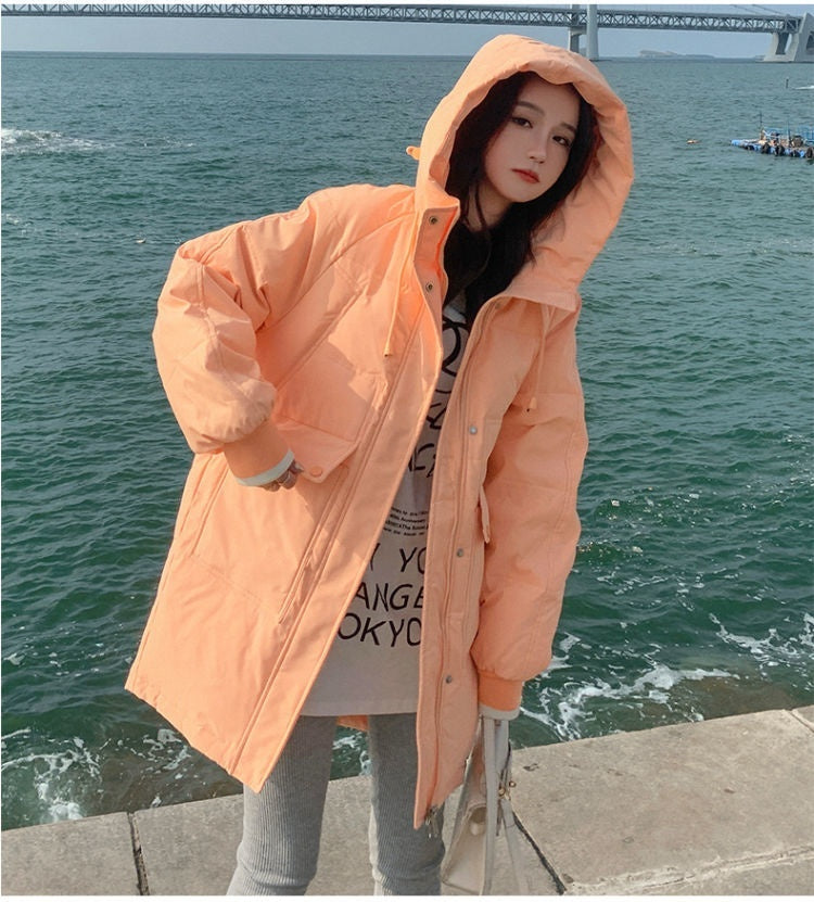 Loose Bread Suit Hooded Padded Jacket Korean