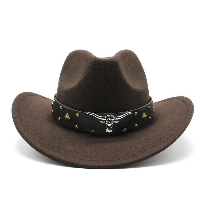 Polyester Retro Jazz Western Cowboy Hat