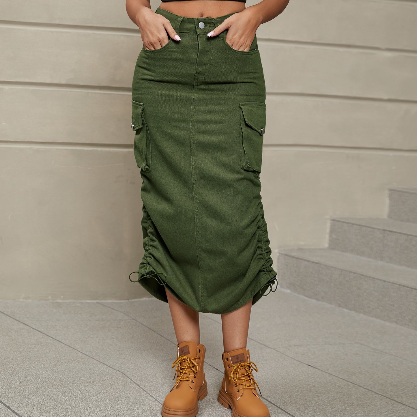 Women's Fashionable Casual Mid-length Skirt