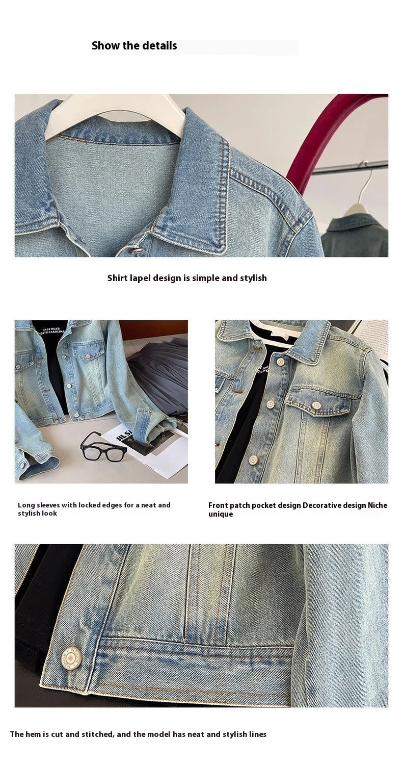 Spring American Style Loose All-matching denim Jacket