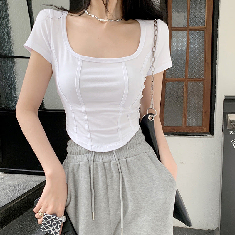 New Thin Slim-fit Short-sleeved Women's Summer