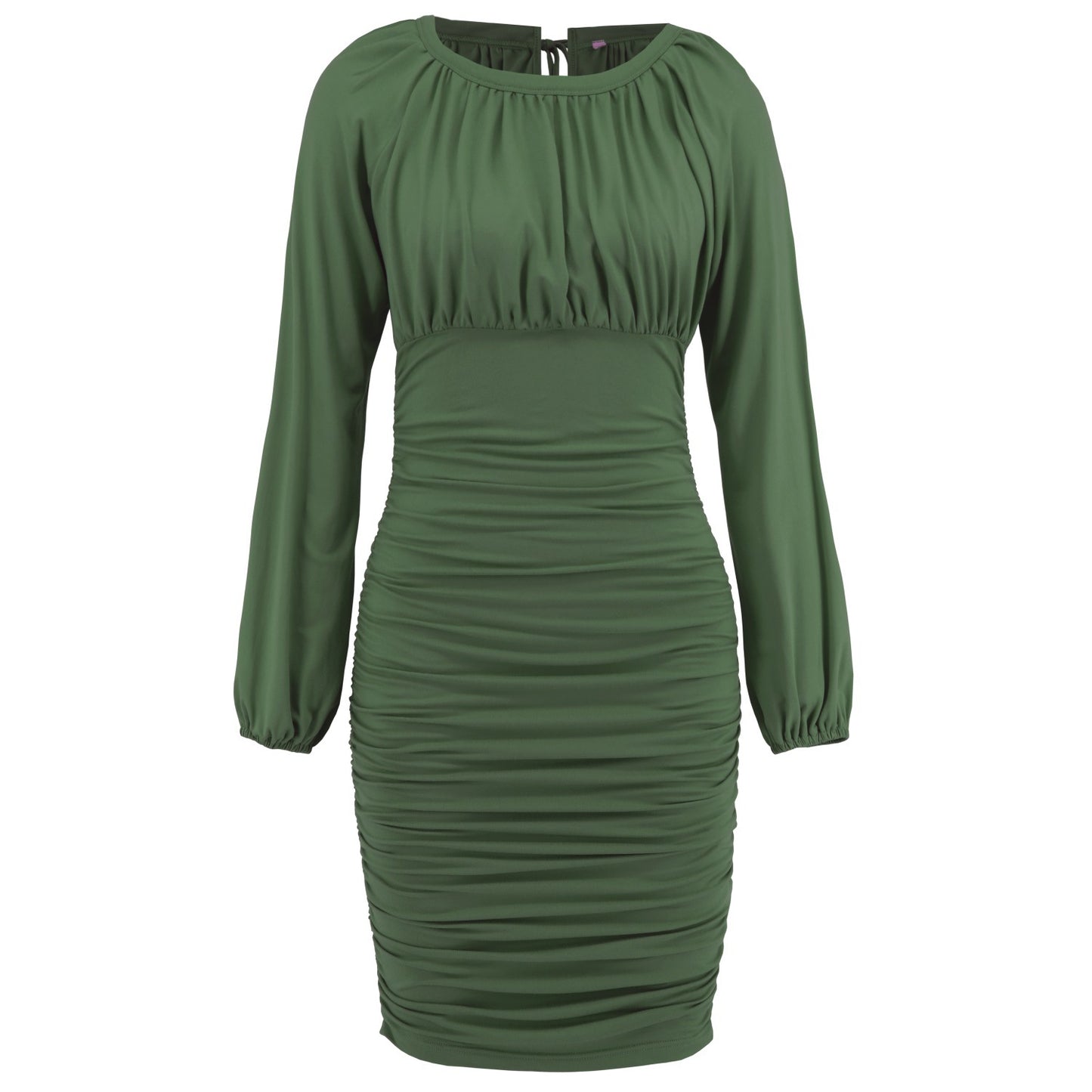 Women's Slim-fit Elegant Tied Pleated Dress